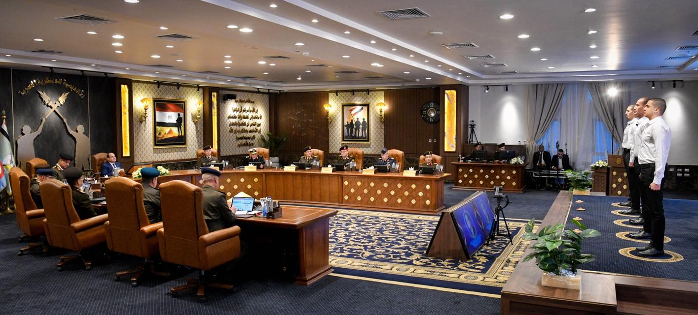 لرئيس عبد الفتاح السيسي خلال اختبارات كشف الهيئة للطلبة المُتقدمين للالتحاق بالأكاديمية العسكرية المصرية والكليات العسكرية