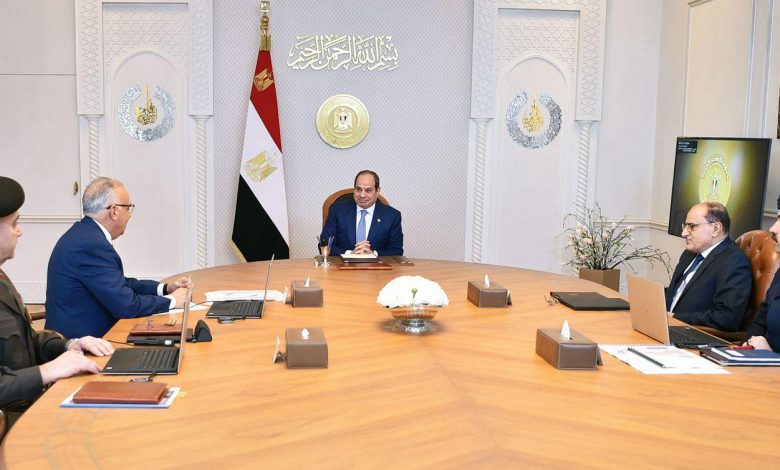 الرئيس السيسي يتابع مُستجدات الموقف التنفيذي لمشروع الدلتا الجديدة