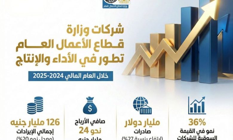 شركات وزارة قطاع الأعمال العام تشهد تطورًا ملحوظًا